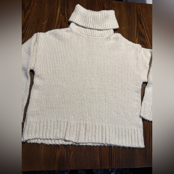 Industry Republic Women's Pink & Ivory Acrylic/Viscose Striped Knit Sweater NEW - Picture 9 of 14